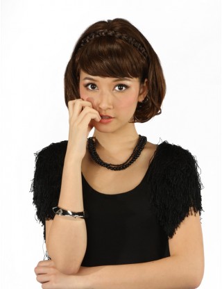 Wigs2you 髪飾 日本正品 麻花辮子髪繩假髪帶 可愛假髪辮子 波西米亞風WS-5024-MB